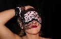 masque de nuit , lien de satin, voilette