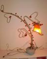 Florence Gravot Creations : lampe orange sur galet