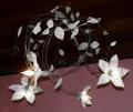 Florence Gravot Creations : lustre fleurs blanches