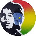 Vinyl Création : Portrait Bob Marley sur 33 tours original