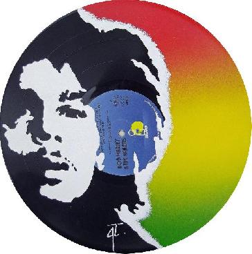 Portrait Bob Marley sur 33 tours original