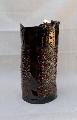 Nathalie m créations : Vase cylindrique en terre noire